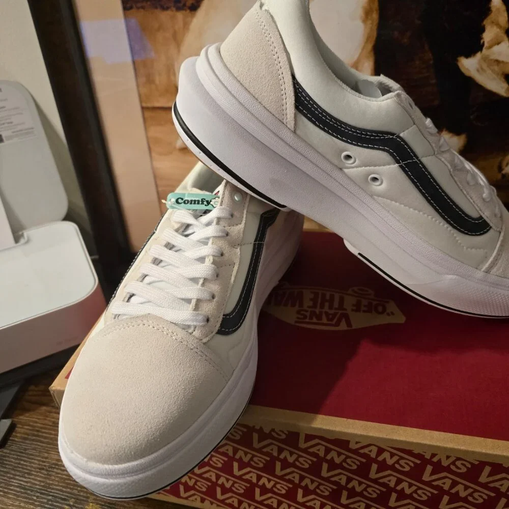 Vans Old Skool Overt CC Shoes White VN0A7Q5EWHT Skateboarding Men's US Sz 12 NEW - Picture 3 of 10